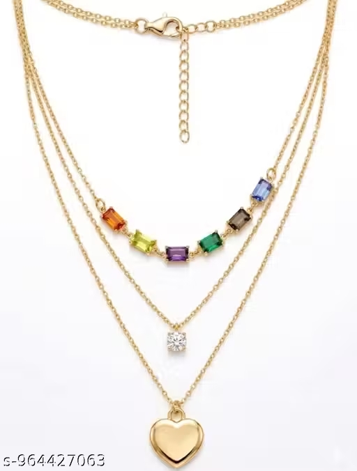 The Aurora Triple-Layered Necklace Set