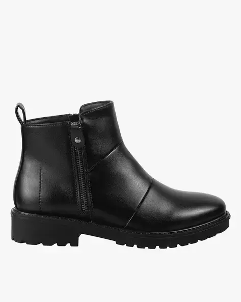 CATWALK-Women Mid-Calf Length Boots with Zip Closure