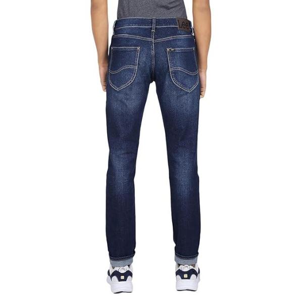 Lee-Men Blue Travis Slim Tapered Fit Mid Rise Jeans