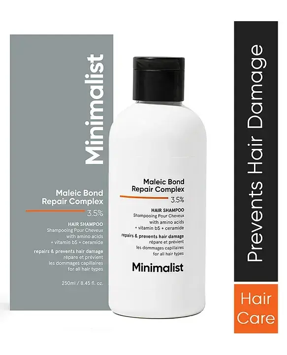 Minimalist- Maleic Bond Repair Complex 3.5% Hair Shampoo For Damaged & Frizzy Hair- 250 ml