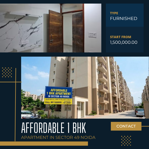 Affordable 1 BHK Apartment in Sector 49 Noida