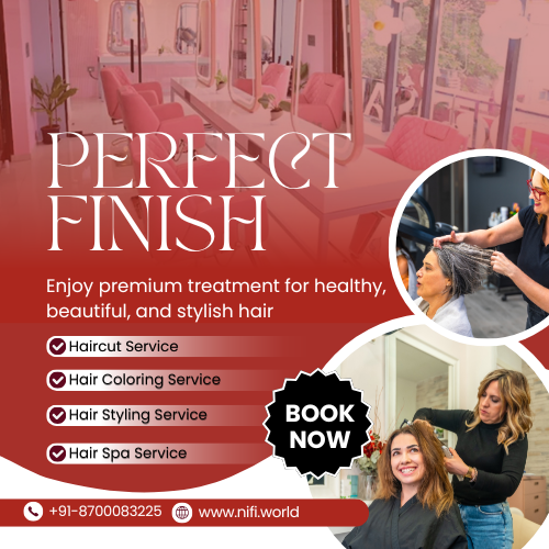 Professional Hair Styling & Grooming Services at Home